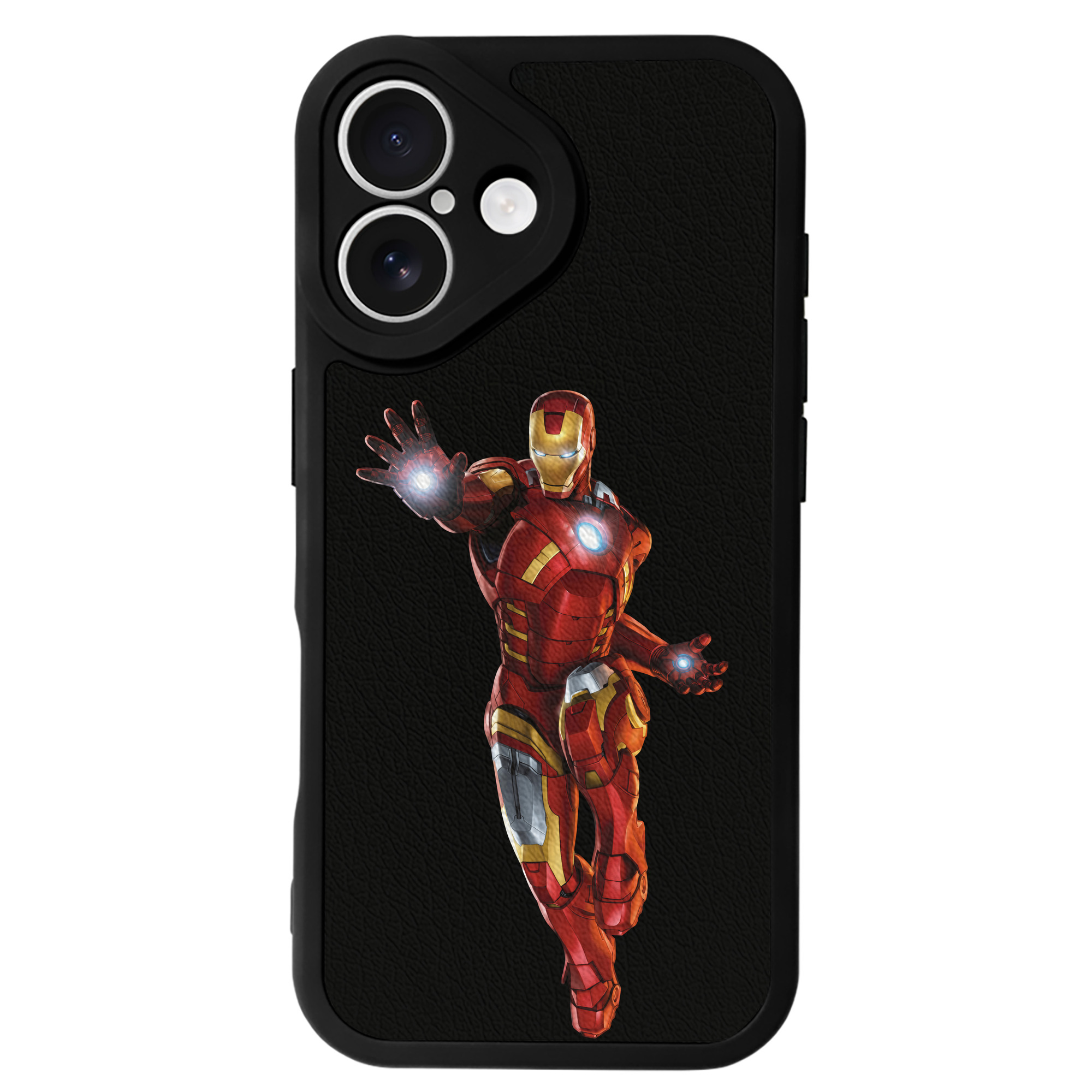 （画像用） アベンジャーズ The Avengers 【iPhone 16シリーズ対応】シリコンスマホケース（レザー調） 材質：シリコン